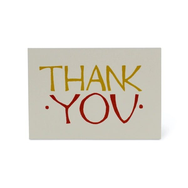 thank you card pack of 6