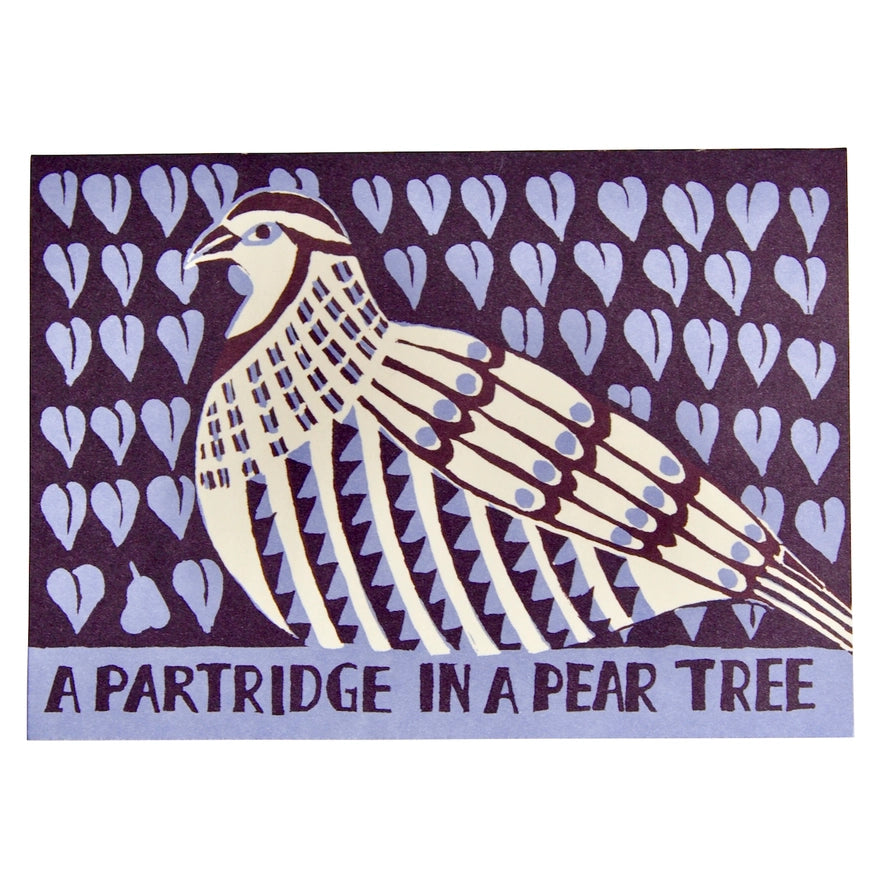 a partridge in a pear tree greetings card