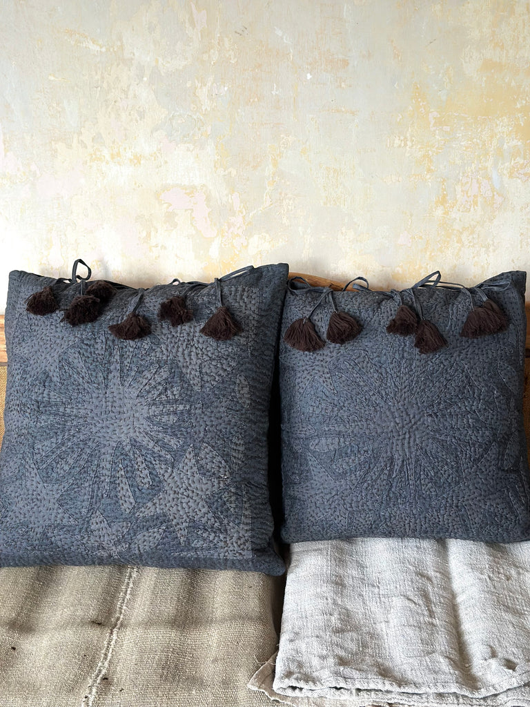 kantha cushions
