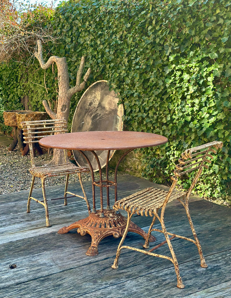 french table stamped LW Depose circa 1900