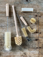 Natural brushes, long white, rectangular stain stick