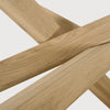 mila rectangular oak dining table