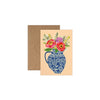 folk flowers card