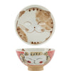red lucky cat bowls