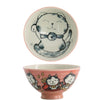 pink lucky cat bowls