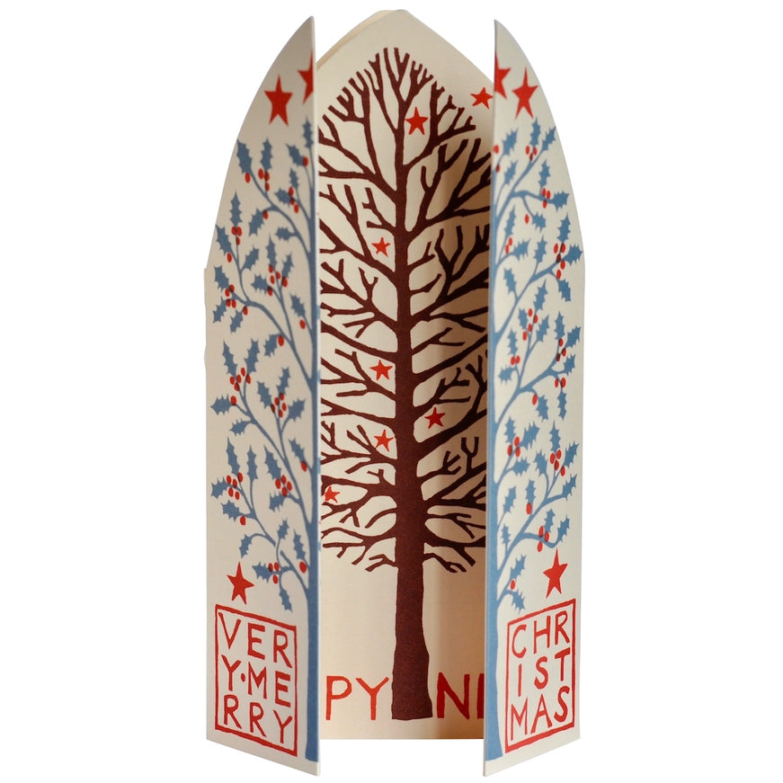 winter trees christmas card