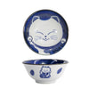 blue lucky cat bowls