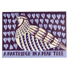a partridge in a pear tree greetings card