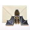 bat shaped card