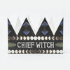 chief witch party hat card