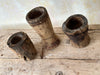 old wooden mortars