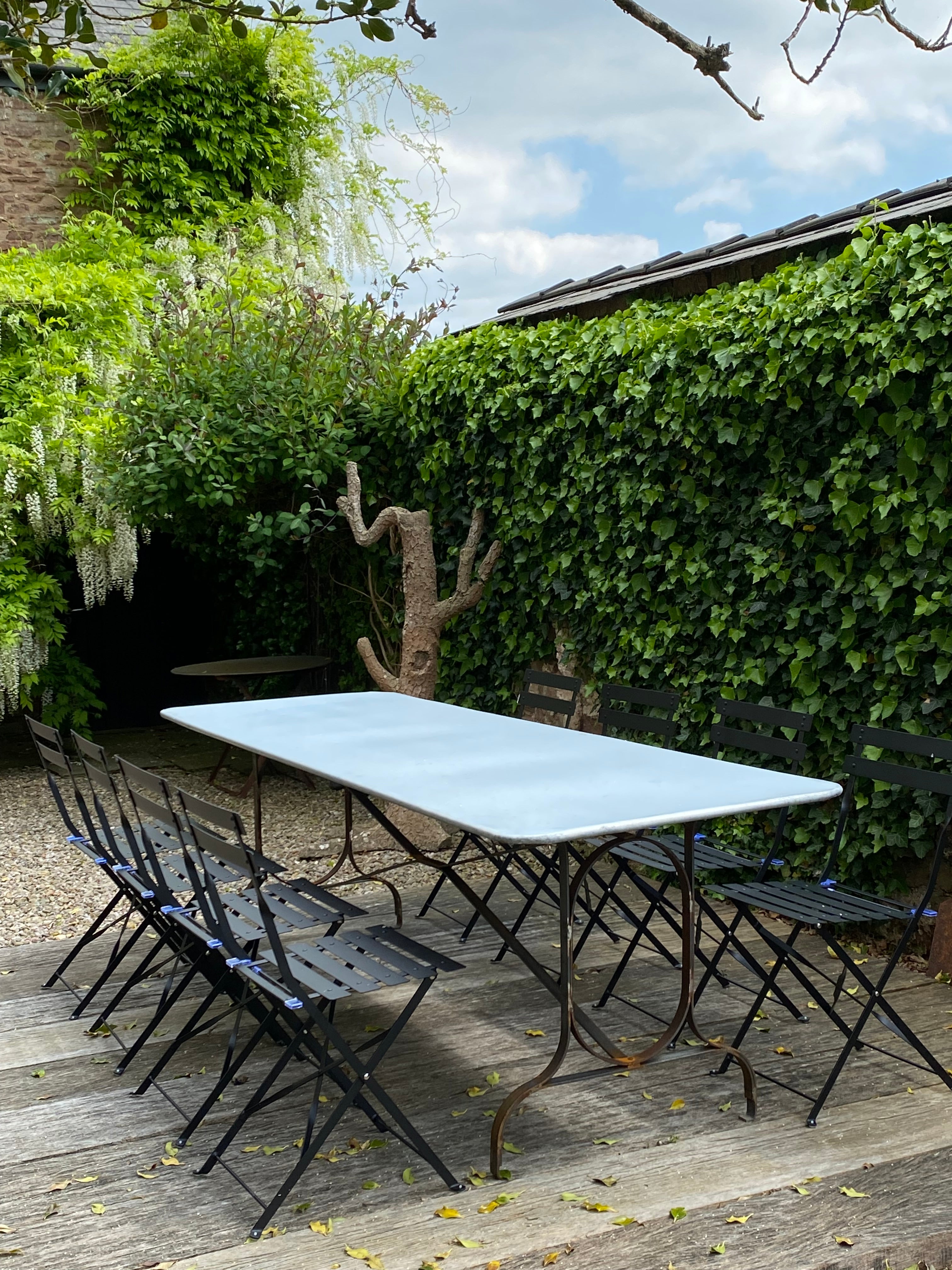 zinc garden tables – Baileys