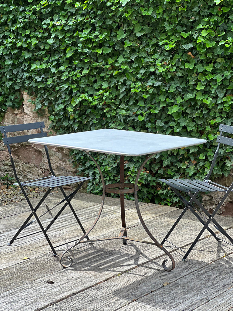 zinc garden tables Baileys