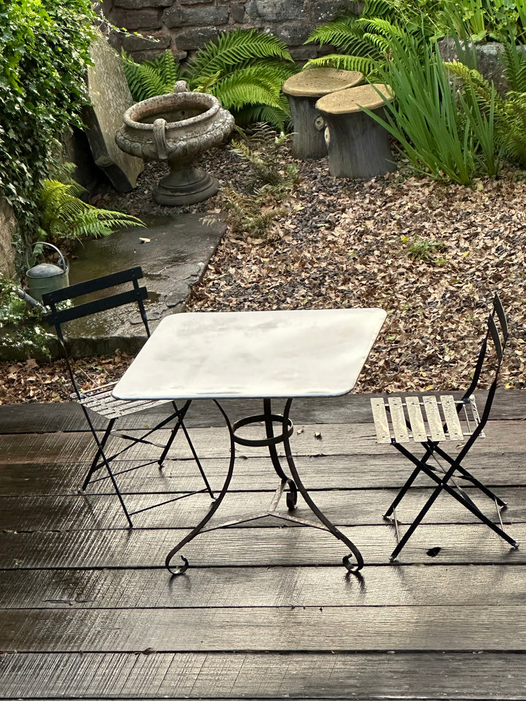 zinc garden tables Baileys