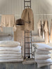 antique linen grain sack cushions