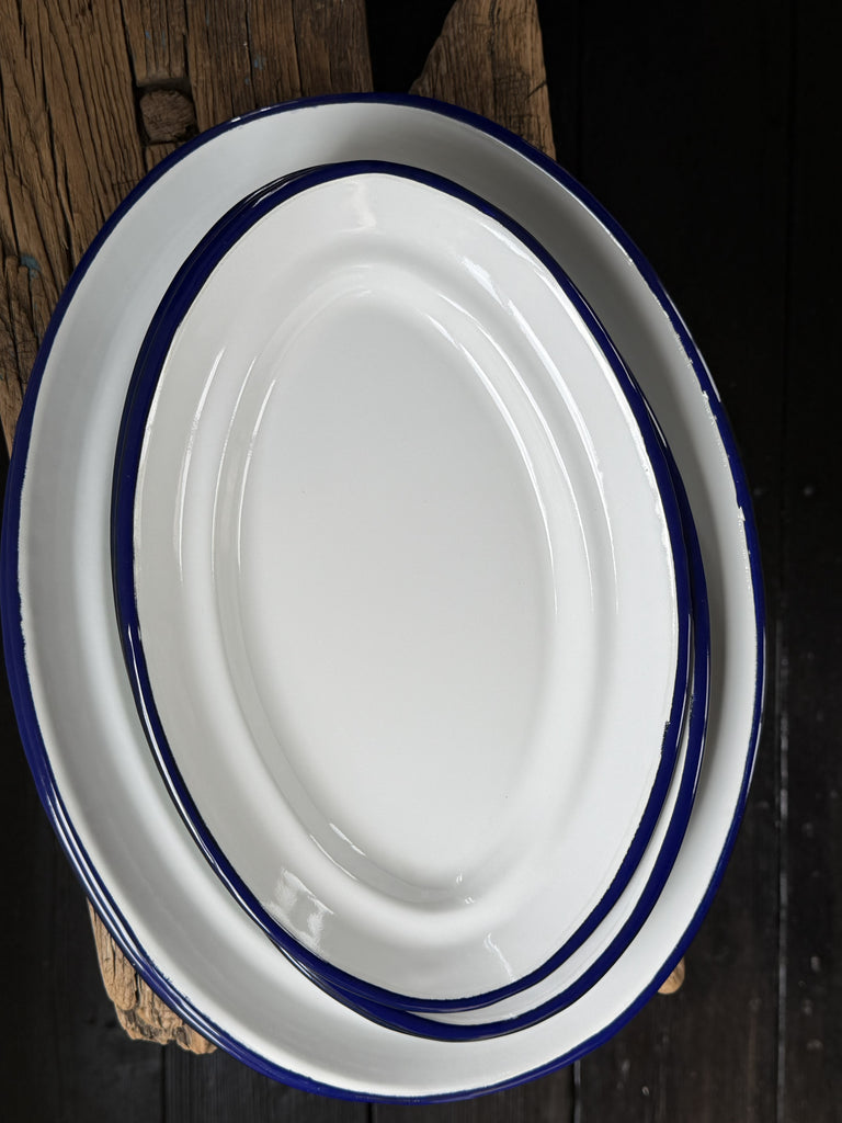 oval enamel plates