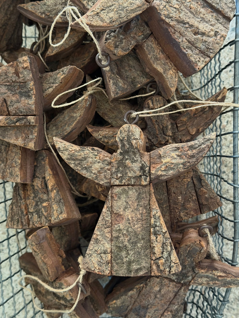 tree bark angel
