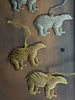brass and nickel polar bears