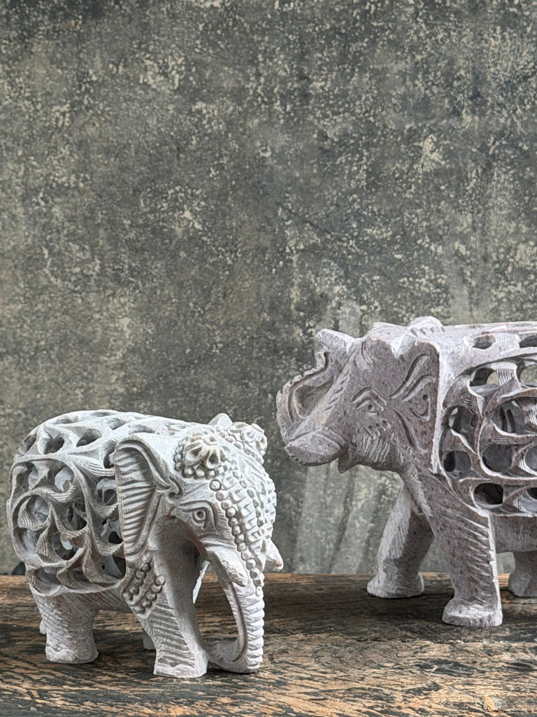soapstone elephants