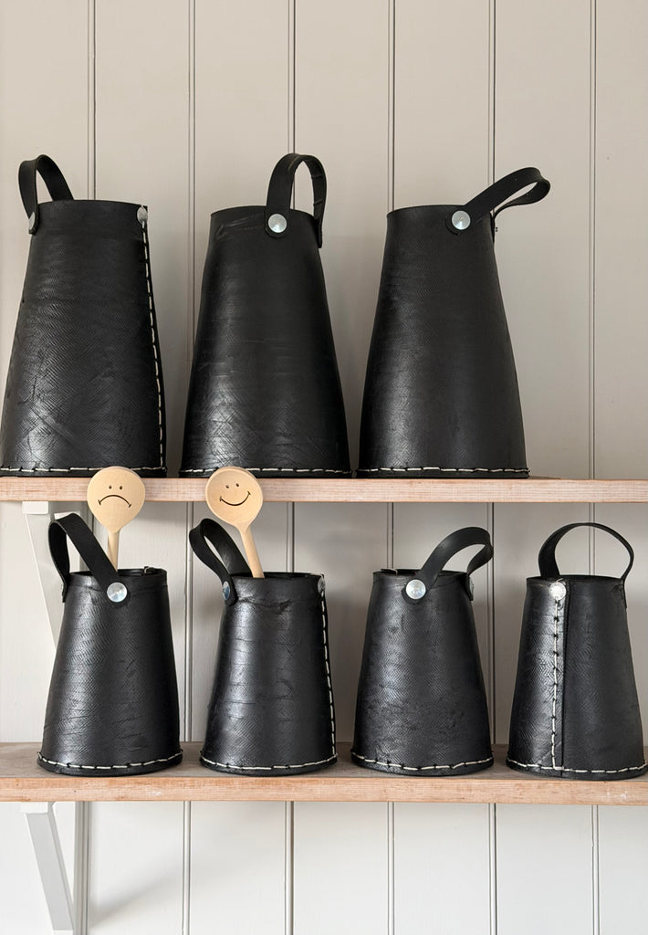 recycled conical buckets