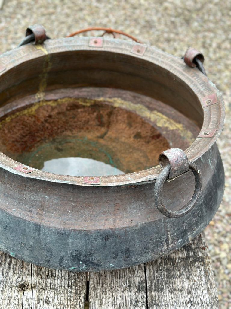 nepalese copper cauldron