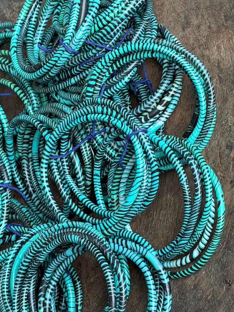 recycled flip flop bangles