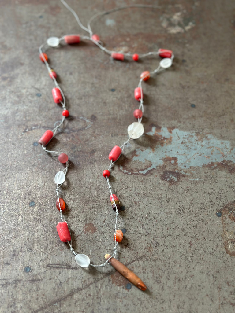 hand made glass necklace