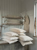antique linen grain sack cushions