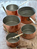 old copper pans