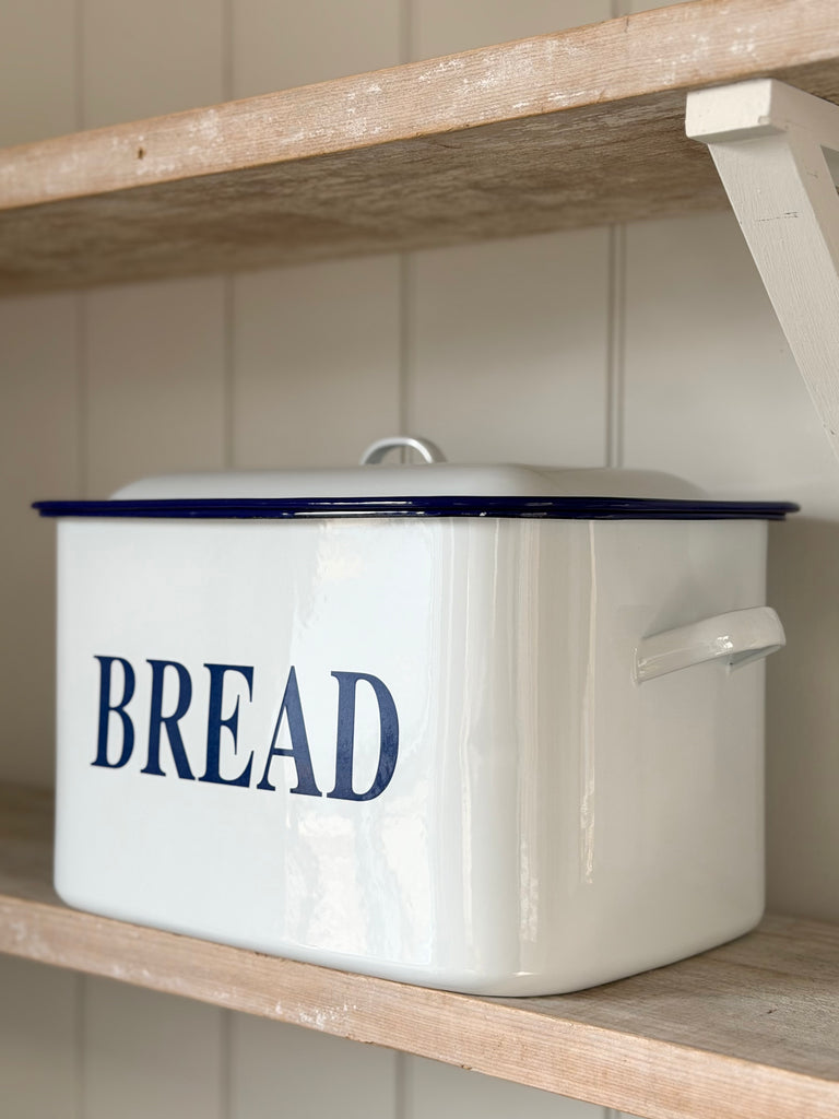 enamel bread bin