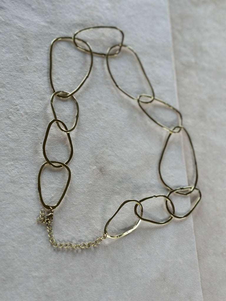 brass chain necklace