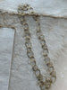 brushed brass chain necklace