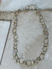 brushed brass chain necklace