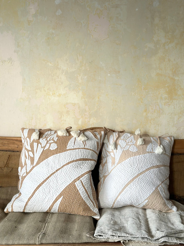 kantha cushions