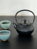 textured cast iron teapot