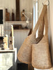 woven palm shoulder bag