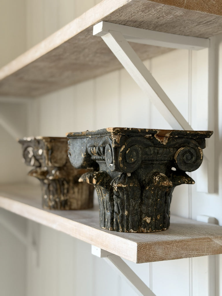 carved wooden capitals