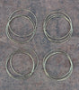 hammered brass bangle cluster