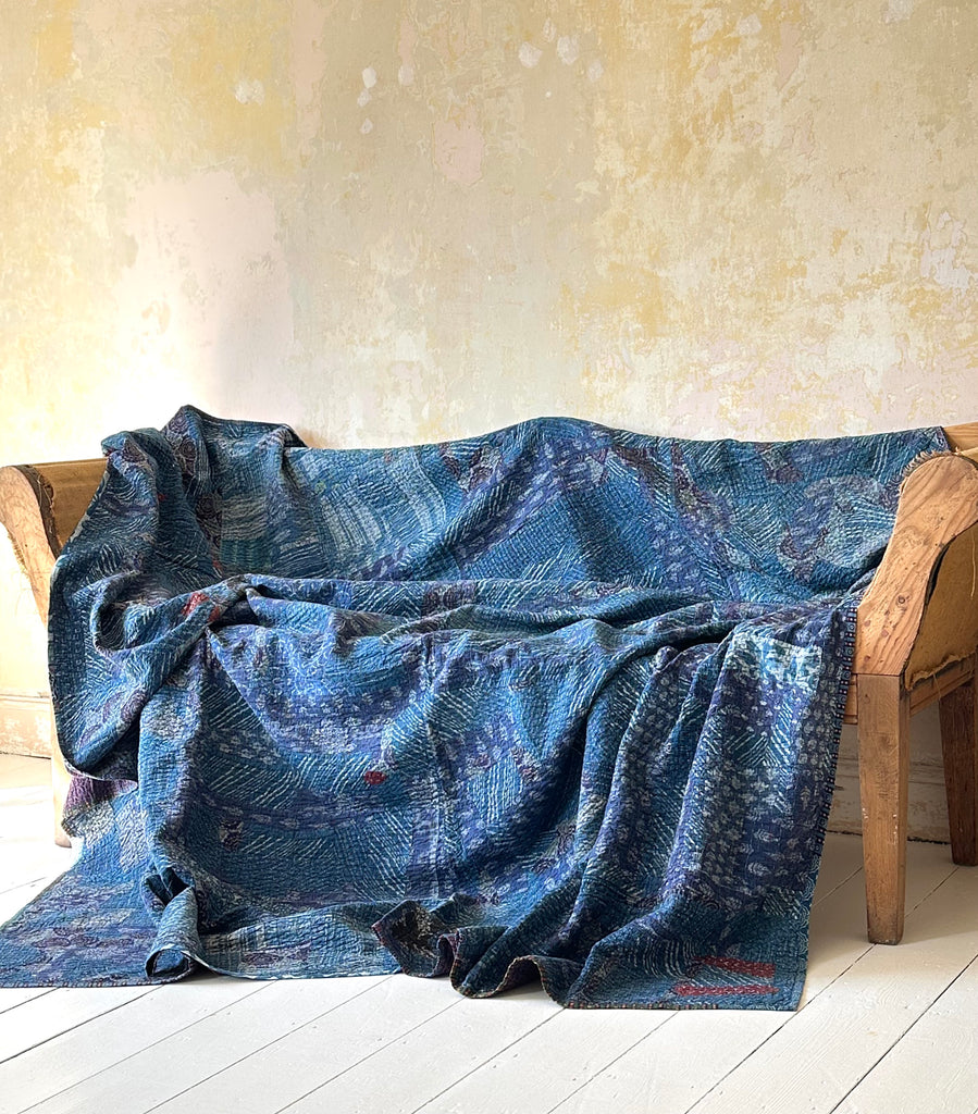 patchwork kantha quilt