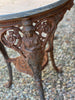 old cast iron garden table