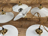 antique french coolie pendant with brass fittings