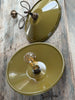 olive enamel coolie pendant