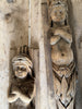 pair of early 19th century oak caryatids