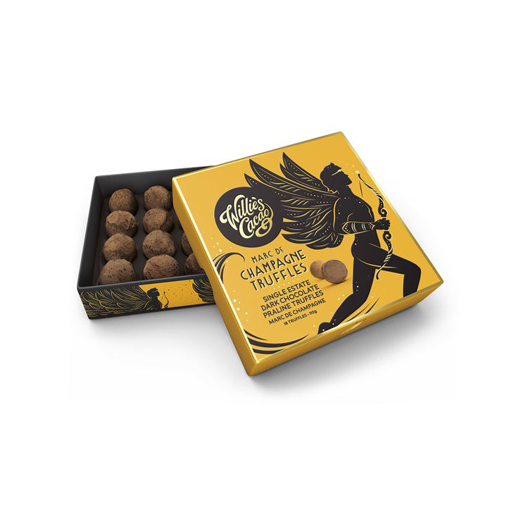 dark chocolate praline truffles