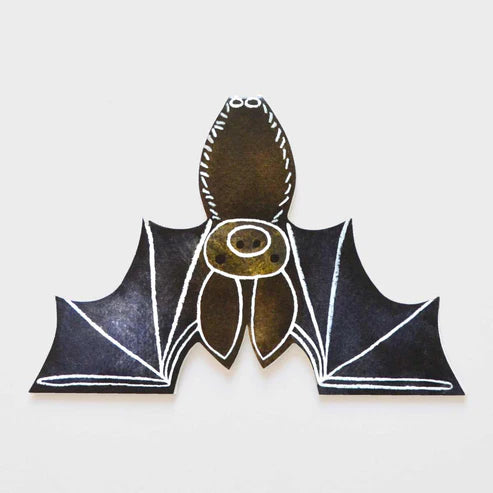 bat shaped card