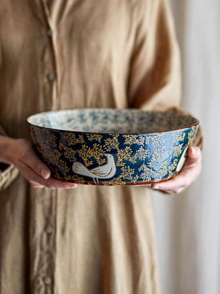 large folksy bowl