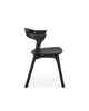 black amelie oak dining chairs