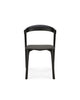 black amelie oak dining chairs