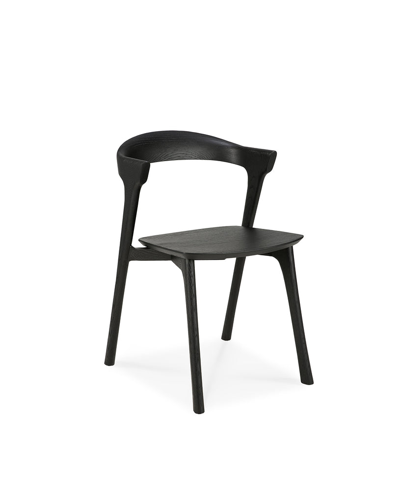 black amelie oak dining chairs