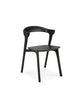 black amelie oak dining chairs